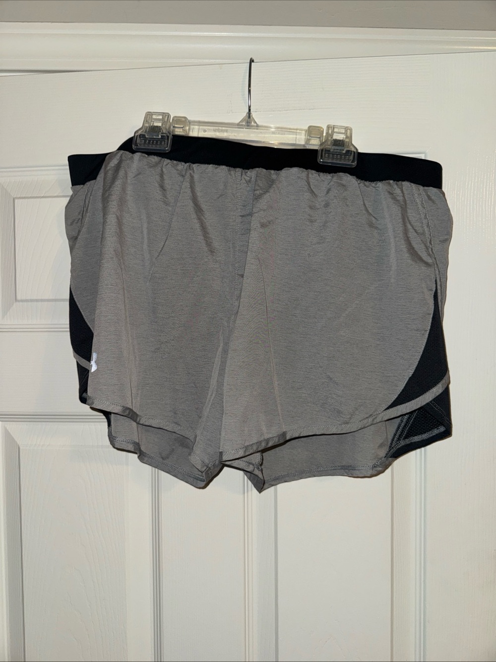 Under Armour Gray and Black Athletic Running Shorts
